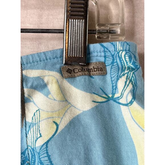 Columbia wrap skirt tropical fish print in blue/yellow/brown, size S - Picture 6 of 9